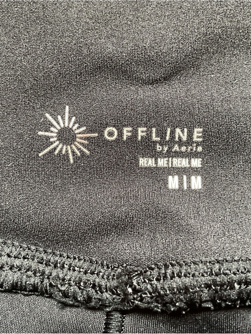 OFFLINE by Aerie Size M Crossover Real Me Flowy Shorts Black Stretch Athleisure - Picture 7 of 8